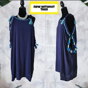 NWOT indigo thread co.  Rayon/ Cotton Beach Cover Up